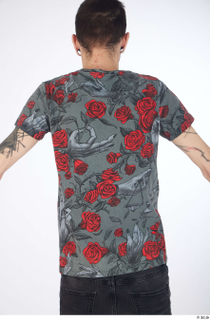 Dio casual dressed grey floral print t shirt upper body…